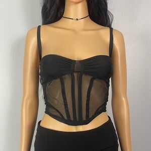Mesh Corset Top